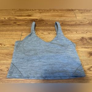 Lululemon Gray Align Cropped Tank Bra Size 4